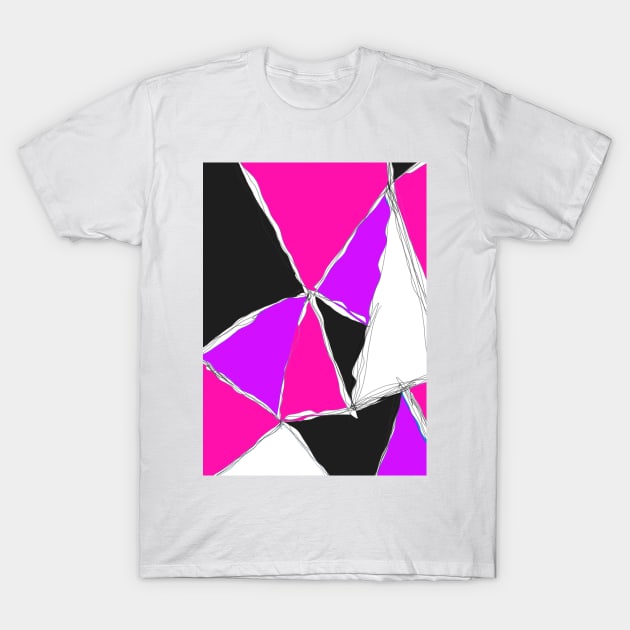 Pink Triangle Pattern T-Shirt by BeauTeeShoppe